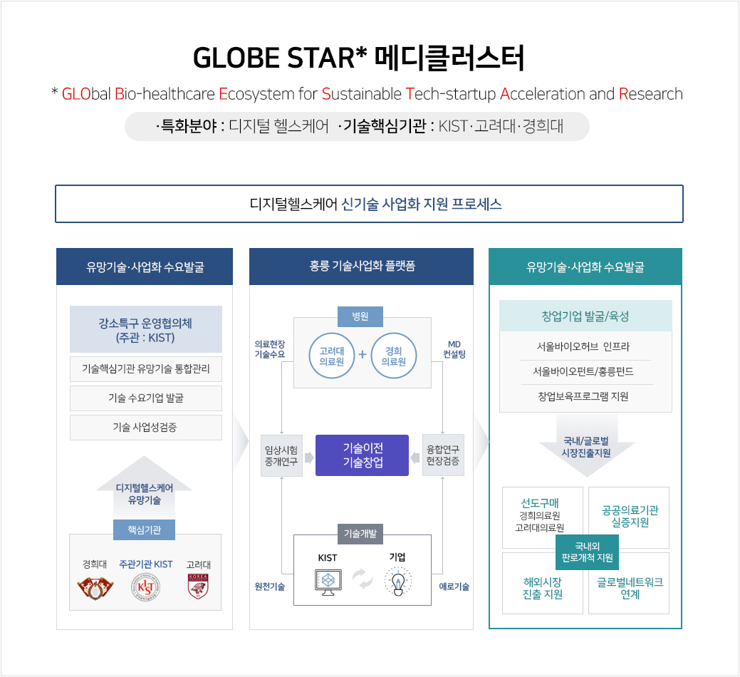 서울 홍릉 강소특구 육성전략 : GLOBE STAR 메디클러스터