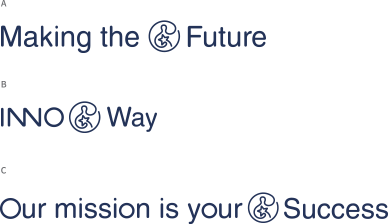 A : Making the Future, B : INNO Way, C : Our mission is your Success